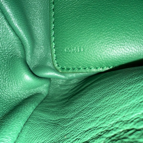 LOEWE Squeeze Mini Green Beaded Leather Bag - Limited Fruit Edition - Picture 10 of 15